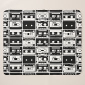Retro-Audiobänder, altmodisches Muster. Sherpadecke (Vorderseite (Horizontal))