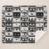 Retro-Audiobänder, altmodisches Muster. Sherpadecke (Vorderseite (Horizontal))