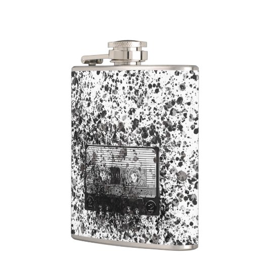 Retro-Audiokassette Flachmann (Links)