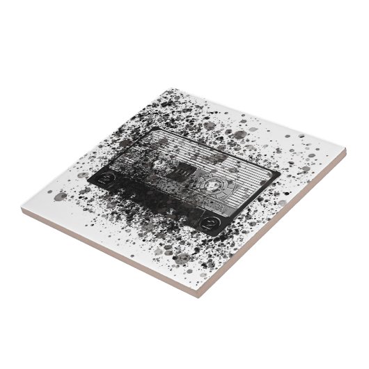 Retro-Audiokassette Fliese (Seite)