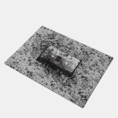 Retro-Audiokassette Fußmatte (Schrägansicht)