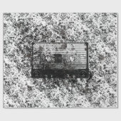 Retro-Audiokassette Geschenkpapier (Flach)