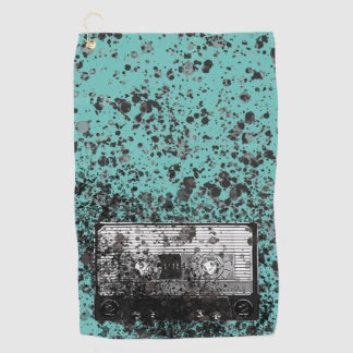 Retro-Audiokassette Golfhandtuch