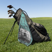 Retro-Audiokassette Golfhandtuch (Gras)