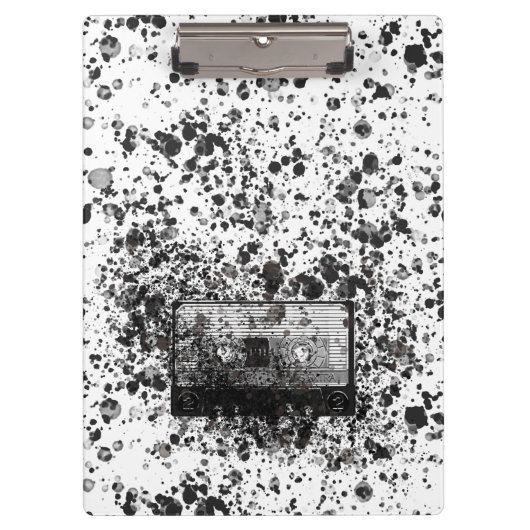 Retro-Audiokassette Klemmbrett (Vorderseite)