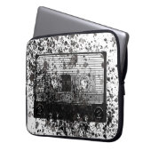 Retro-Audiokassette Laptopschutzhülle (Vorderseite Links)