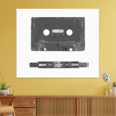 Retro-Audiokassette Leinwanddruck (Insitu (Wohnzimmer))