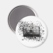 Retro-Audiokassette Magnet (Vorderseite/Rückseite)