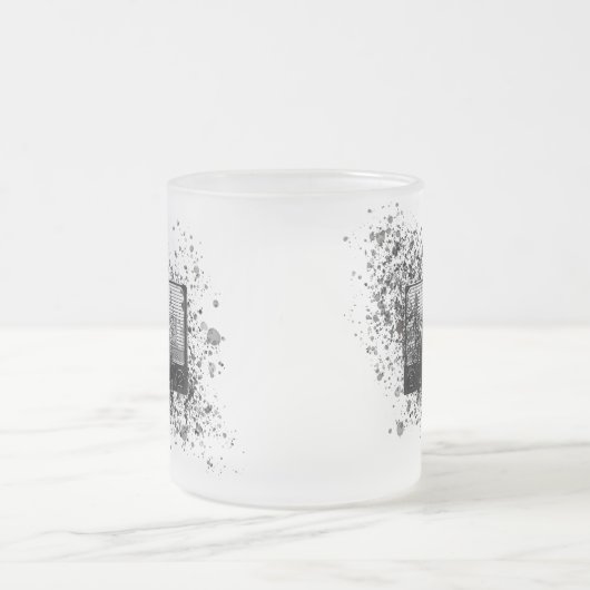 Retro-Audiokassette Mattglastasse (Mittel)