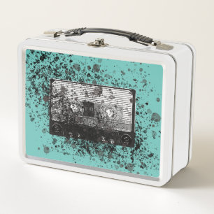 Retro Audiokassette Metall Brotdose