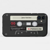 Retro Audiokassette MixTape Case-Mate iPhone Hülle (Rückseite (Horizontal))
