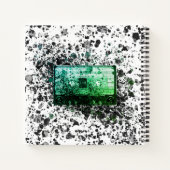 Retro-Audiokassette Notizblock (Rückseite)