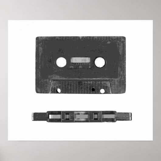 Retro-Audiokassette Poster (Vorne)