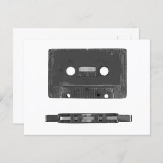 Retro-Audiokassette Postkarte