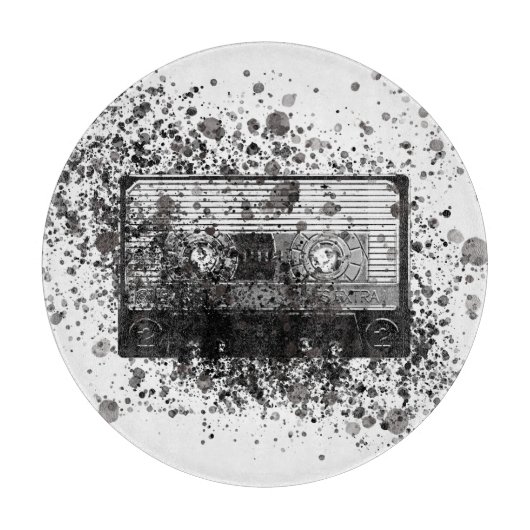 Retro-Audiokassette Schneidebrett (Vorderseite)