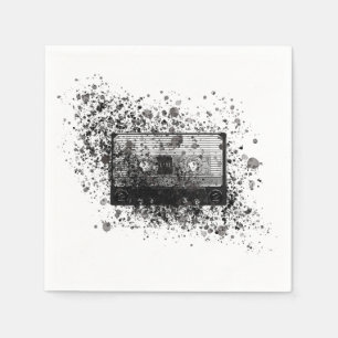 Retro-Audiokassette Serviette