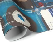 Retro-Audiokassetten Geschenkpapier (Rolleneckpunkt)