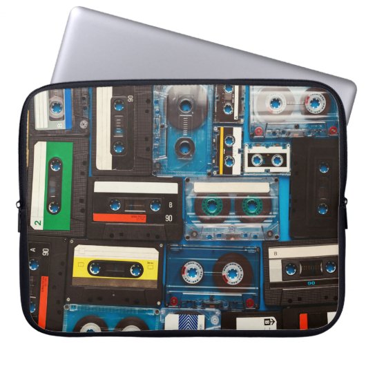 Retro-Audiokassetten Laptopschutzhülle (Vorderseite)