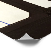 Retro-Audiokassetten Poster (Ecke)