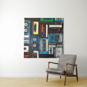 Retro-Audiokassetten Wandteppich (Beispiel (Horizontal))