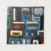 Retro-Audiokassetten Wandteppich (Vorderseite)