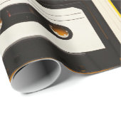 Retro-Audiokassettenband Geschenkpapier (Rolleneckpunkt)