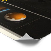 Retro-Audiokassettenband Poster (Ecke)