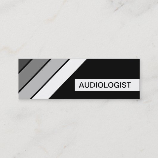 Retro-AUDIOLOGIST Mini Visitenkarte (Vorderseite)