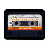Retro Audiotape 50. Geburtstag Speichern Sie das D