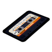 Retro Audiotape 50. Geburtstag Speichern Sie das D Magnet (Linke Seite)
