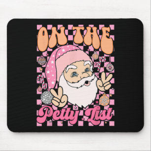 Retro auf der kleinen Liste lustige Familie Weihna Mousepad