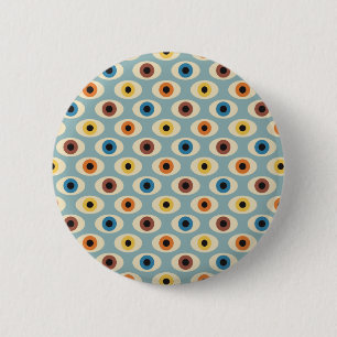 Retro-Augenmuster Button