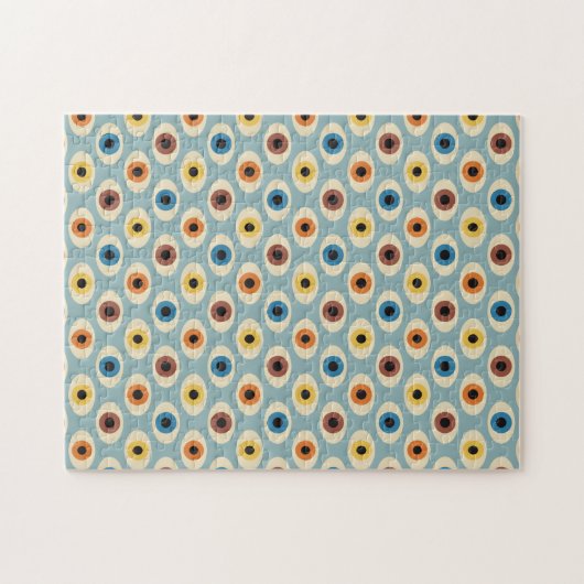 Retro-Augenmuster Puzzle (Horizontal)