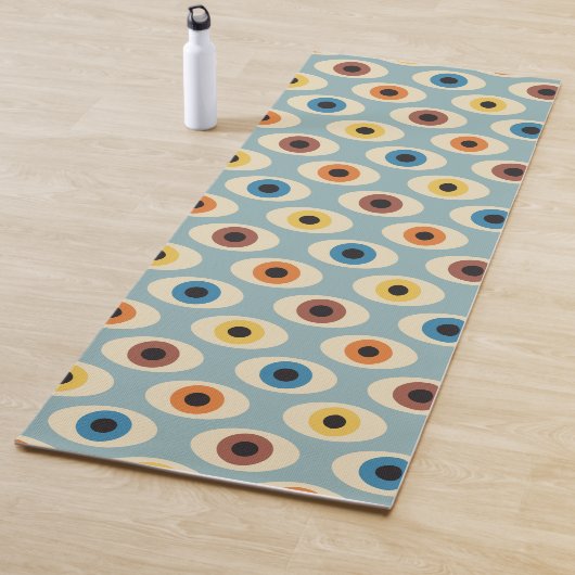 Retro-Augenmuster Yogamatte (Beispiel)