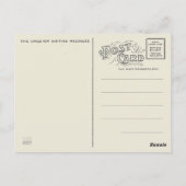 Retro Augusta Maine, ehemaliges Postamt Postkarte (Rückseite)