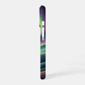 Retro Aurora-Hügel iPhone 16 Hülle (Linke Seite)