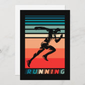 Retro - Ausführen Feiertagskarte (Vorne/Hinten)