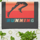 Retro - Ausführen Geschirrtuch (Gefaltet)