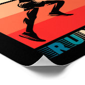 Retro - Ausführen Poster (Ecke)