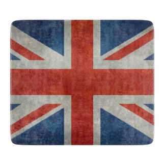 Retro Ausschnitbrett der BRITISCHEN britischen Schneidebrett