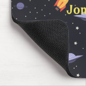 Retro-Außenraum Mit Monogramm Mousepad (Ecke)