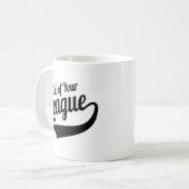 Retro Außerhalb Deiner Liga - Lustiges Singelleben Kaffeetasse (Vorderseite Links)