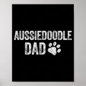 Retro Aussiedoodle Dad Papa Father's Day Aussie Do Poster (Vorne)