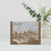 Retro Austin Texas Postcard Postkarte (Stehend Vorderseite)