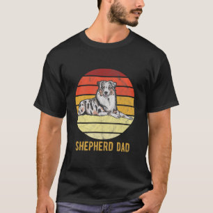 Retro Australian Dog Shepherd Vater Dog Pater  T-Shirt