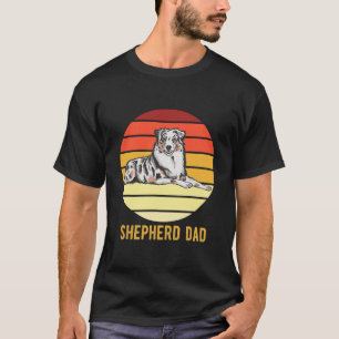 Retro Australian Dog Shepherd Vater Dog Pater T-Shirt