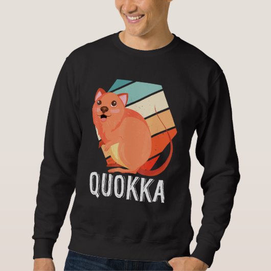 Retro Australian Quokka Sweatshirt (Vorderseite)