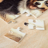 Retro Australian Shepherd Nahtlose Malerei Puzzle (Seite)