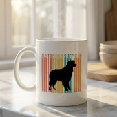 Retro Australian Shepherd Silhouette  Kaffeetasse