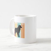 Retro Australian Shepherd Silhouette  Kaffeetasse (Vorderseite Links)